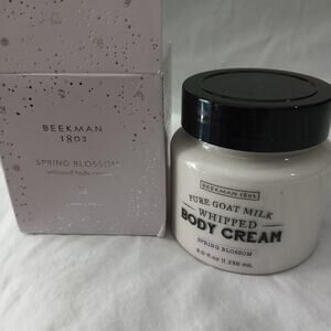 Beekman 1802 SPRING BLOSSOM 8oz NIB Whipped Body Cream USA made Pure Goat Milk